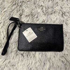 Coach Black Wristlet Clutch